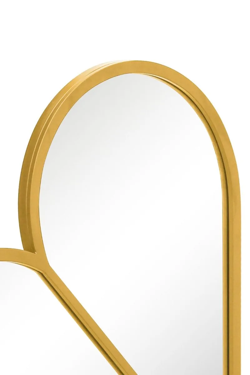 MirrorOutlet Gold Metal Framed Heart Shaped Wall Garden Mirror (80 X 80CM) 4