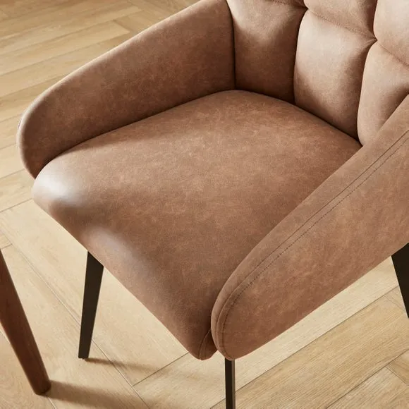 Jase Swivel Dining Chair, Faux Leather 4