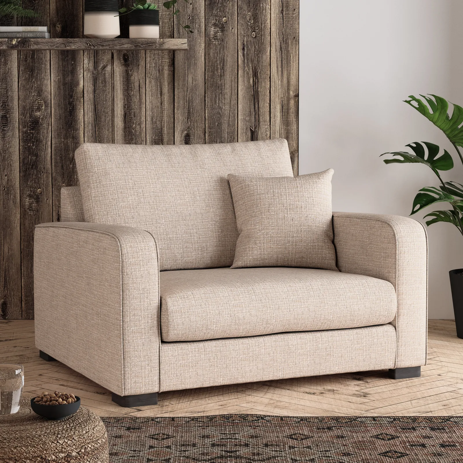 Carson Deep Sit Snuggle Chair, Chunky Multi Weave 3