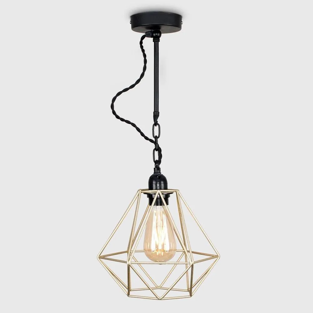 ValueLights Huber Black Ceiling Light Pendant 3