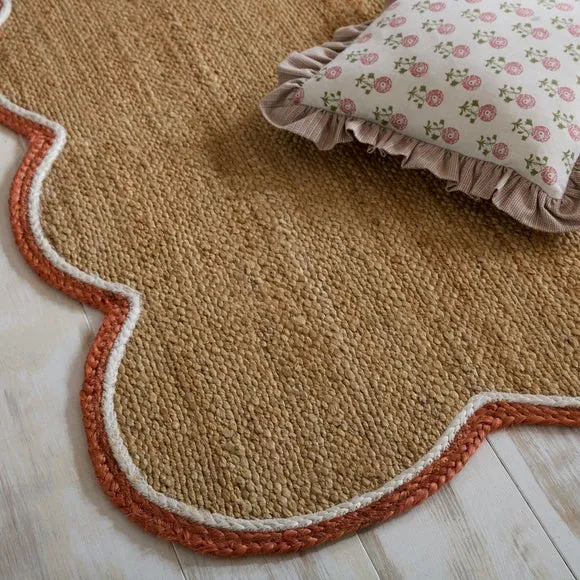 Kesia Scallop Textured Jute Rug 6