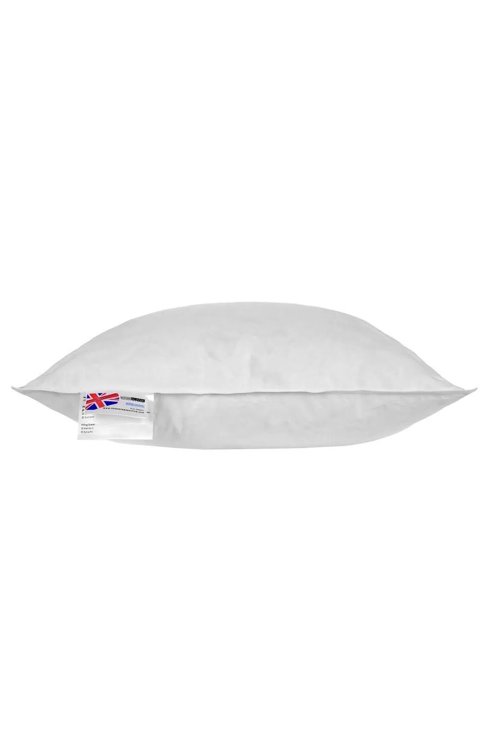Homescapes Goose Feather & Down Cushion Pads Inner Insert Filler in White 2