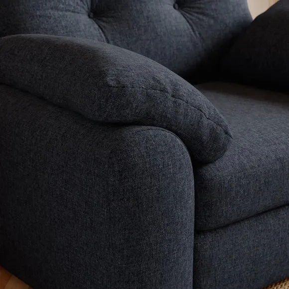Milton Soft Chenille Snuggle Chair 4