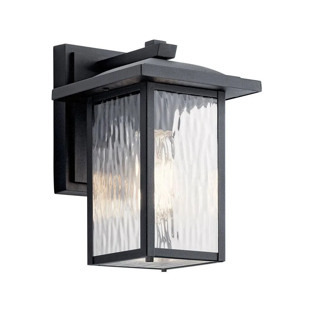 Netlighting Kichler Cappanna Small Outdoor Wall Lantern Black IP44 1x E27