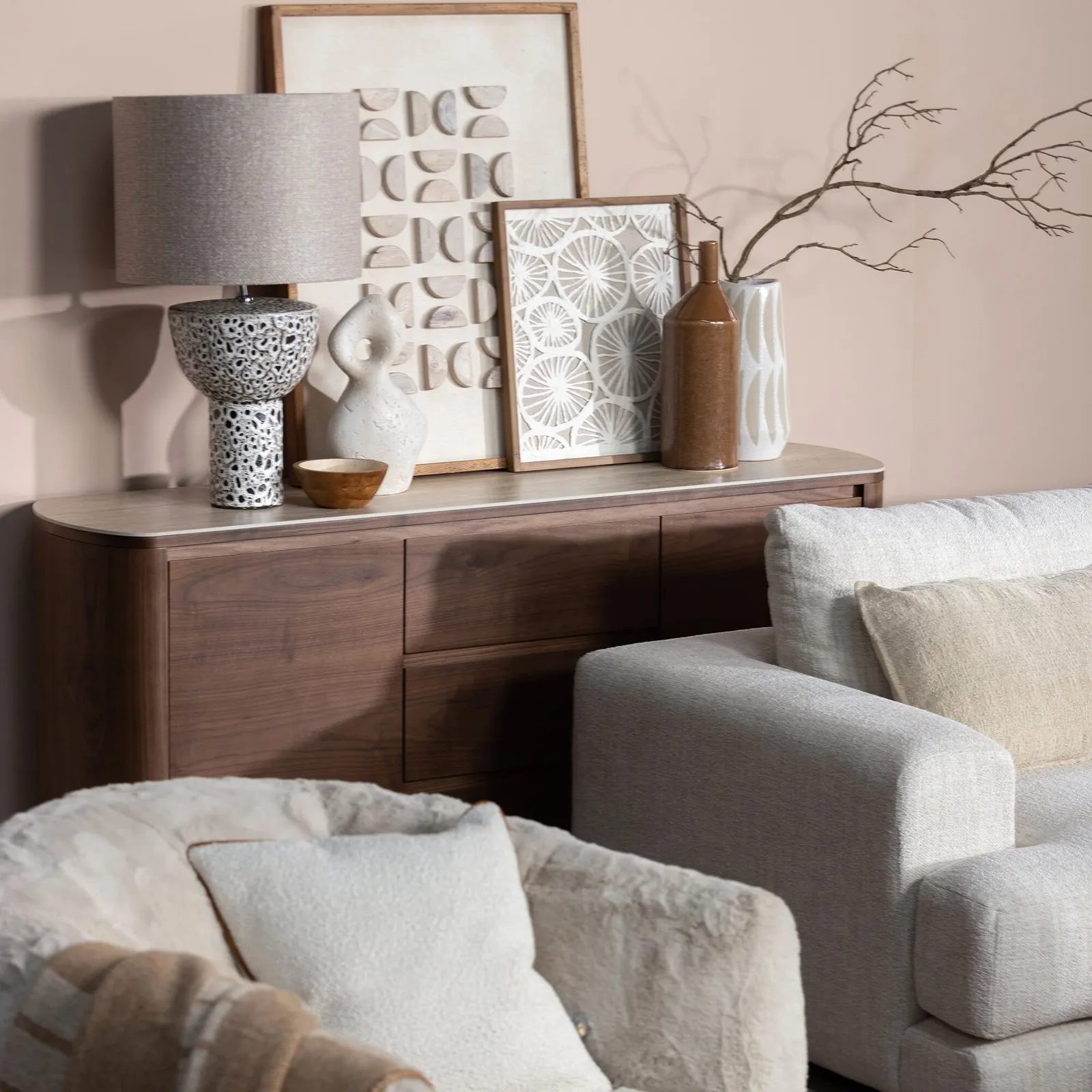 Rosalie Swivel Armchair, Neutral | Barker & Stonehouse 4