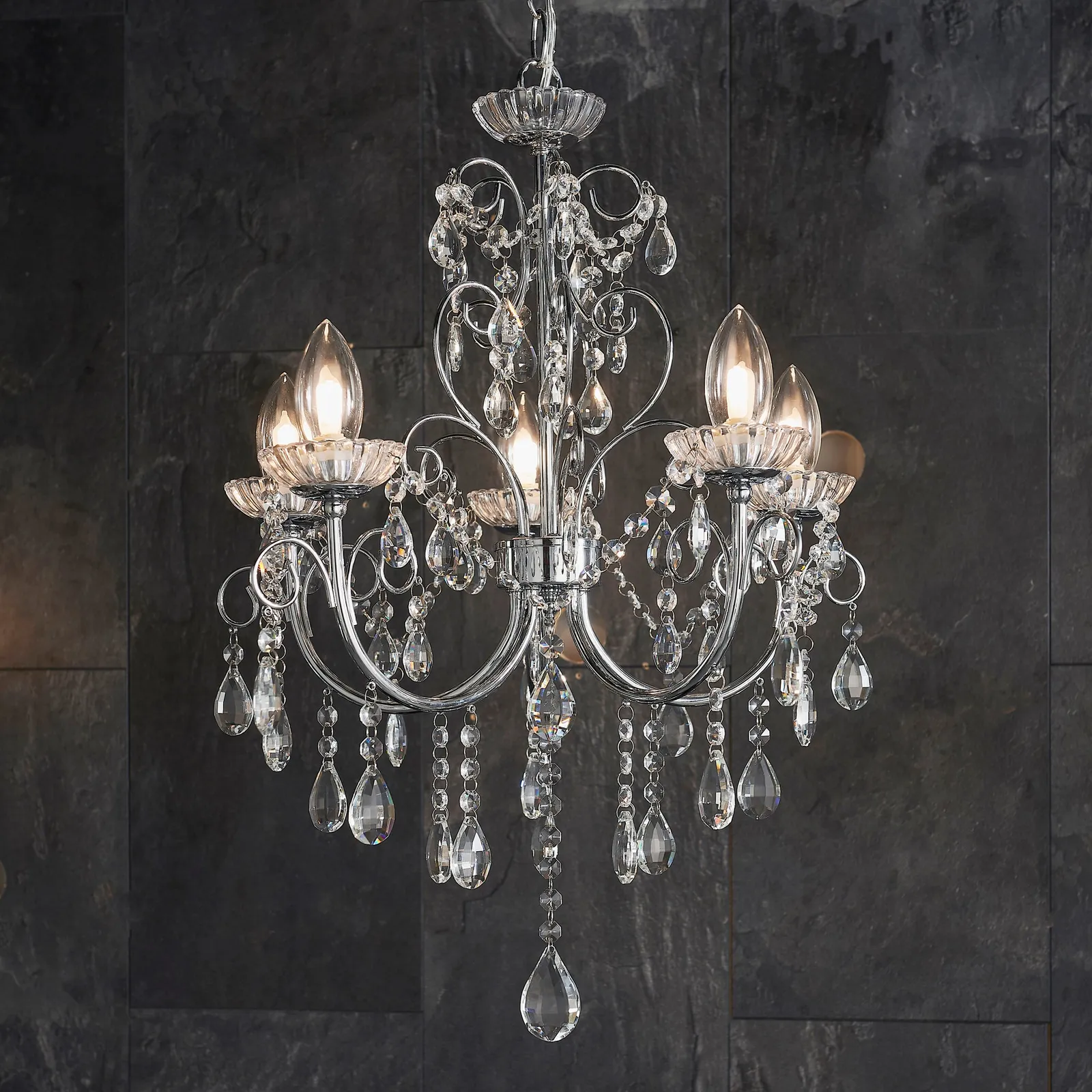 Vogue Tabitha 5 Light Bathroom Chandelier