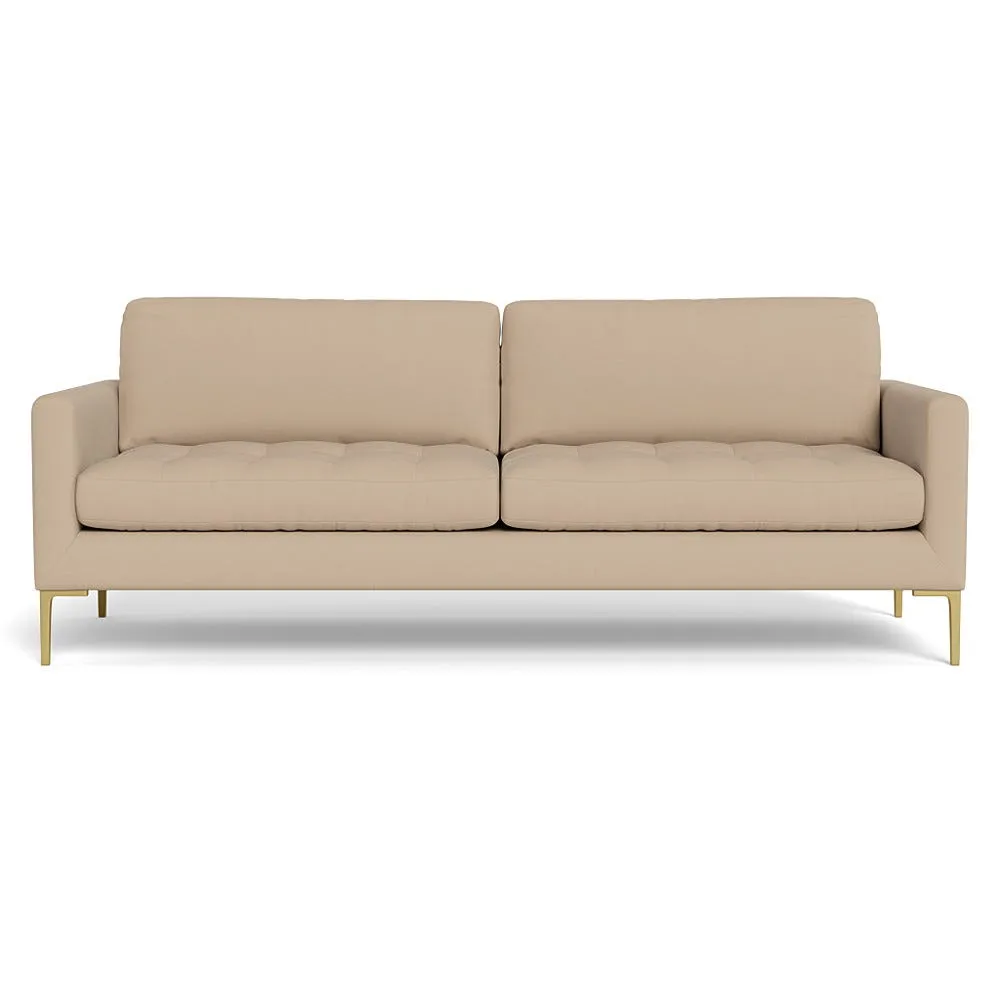 Heal's Eton 4 Seater Sofa Capelo Linen-Cotton Bamboo Brass Feet 1