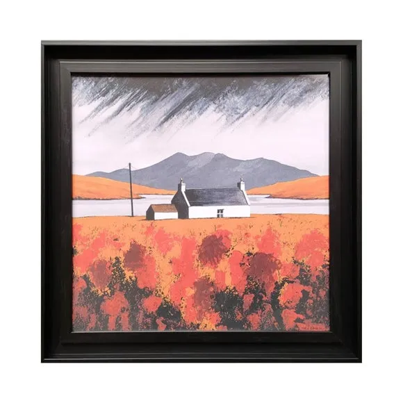 Loch Erisort Autumn by Anthony Barber Framed Canvas 3