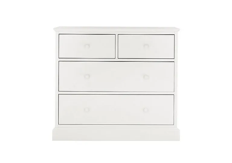 Faye 2+2 Drawer Chest - White