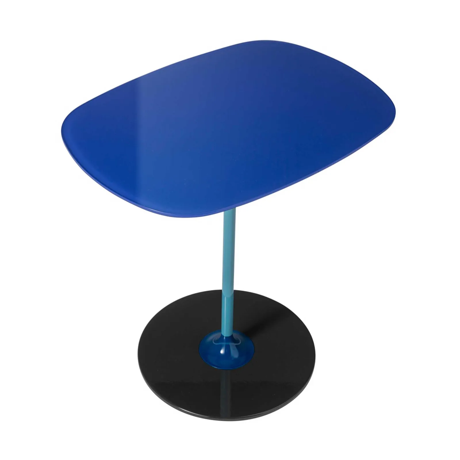 Kartell Thierry Side Table 33X50X50 Blue Glass | Barker & Stonehouse 4