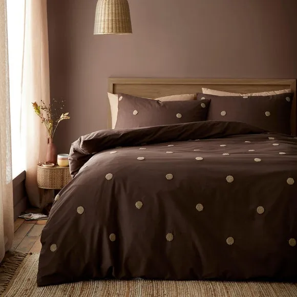Appletree Dot 100% Cotton Duvet Cover and Pillowcase Set 1