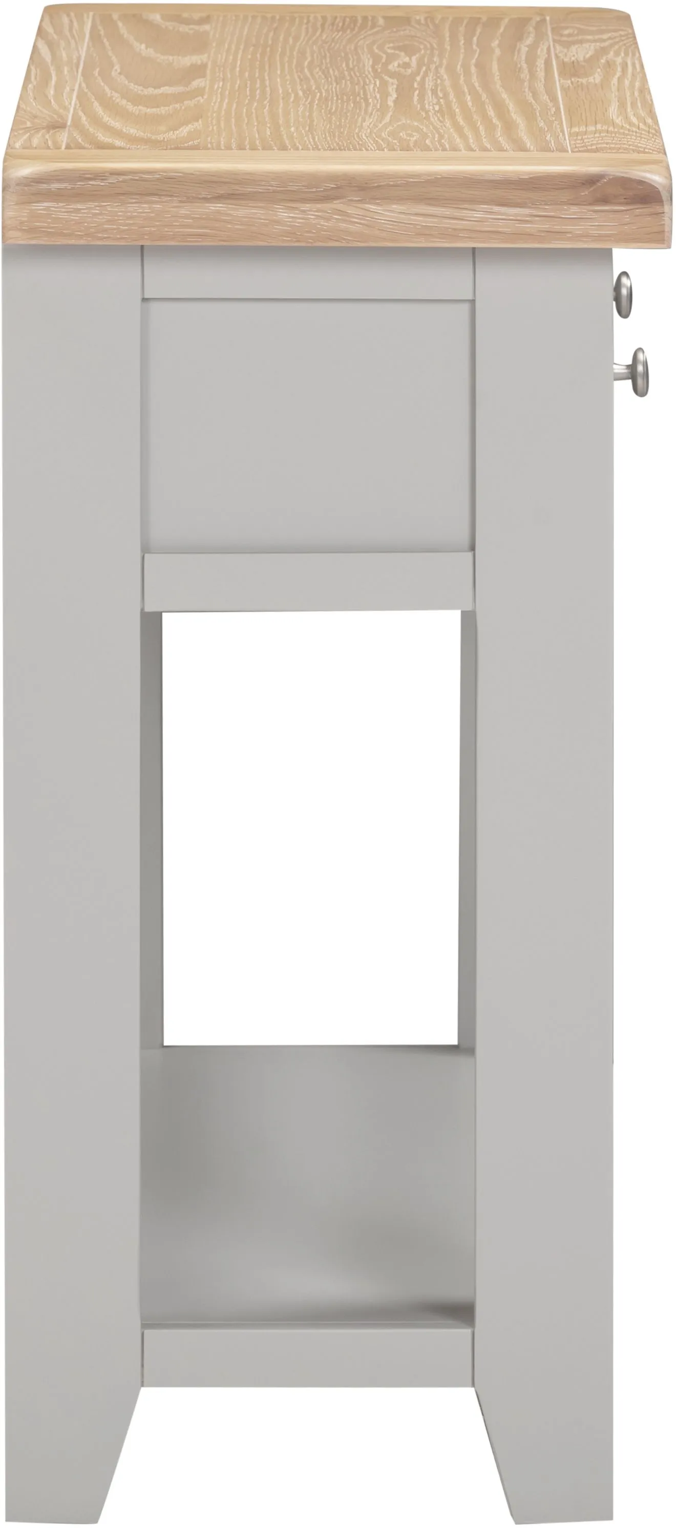 Seconique Windsor 2 Drawer Console Table (Fully Assembled) in Light Grey 5