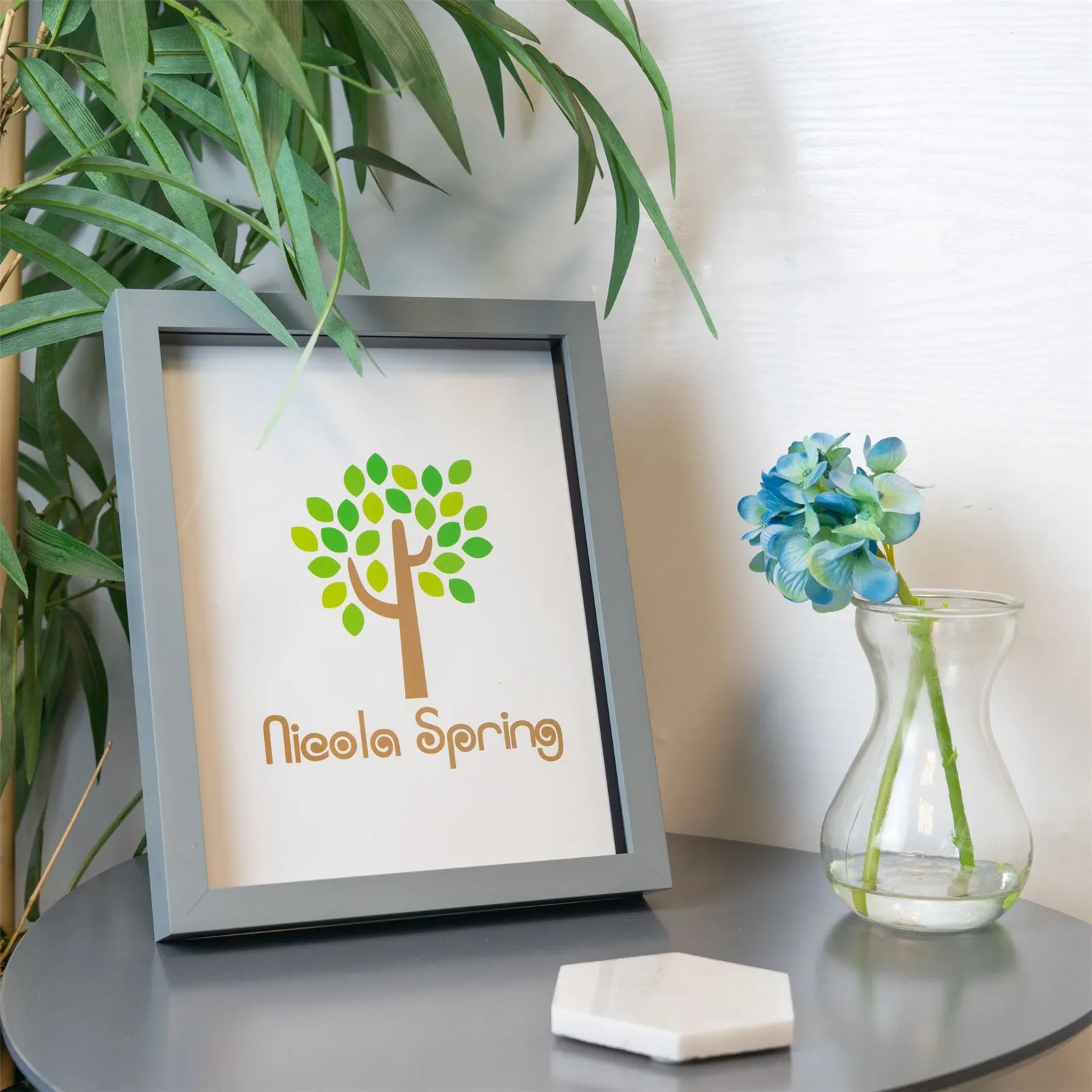 Nicola Spring 3D Box Photo Frame - 8 x 10" in Grey 6