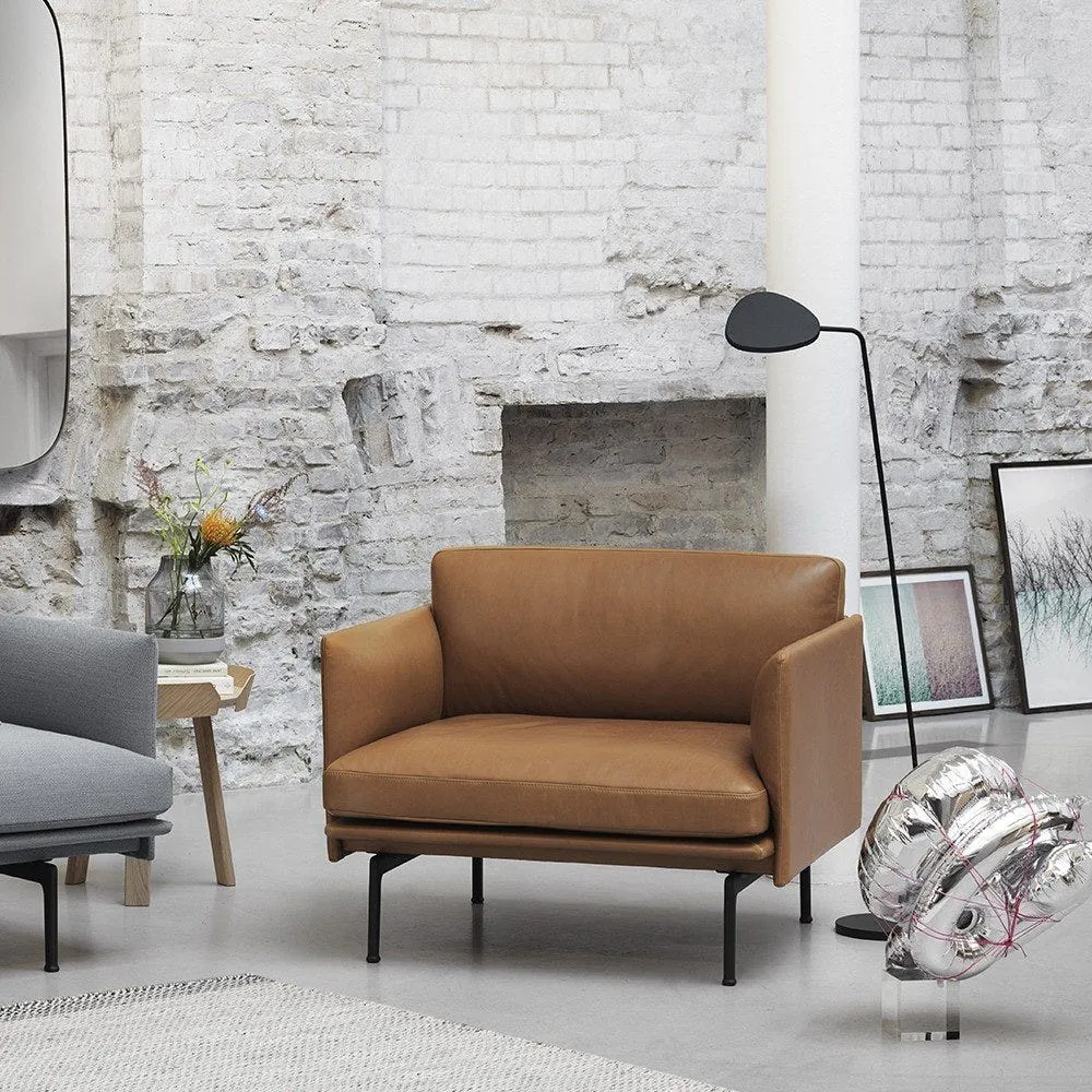 Muuto Outline Armchair Kvadrat Remix Fabric Dark Grey 163 4