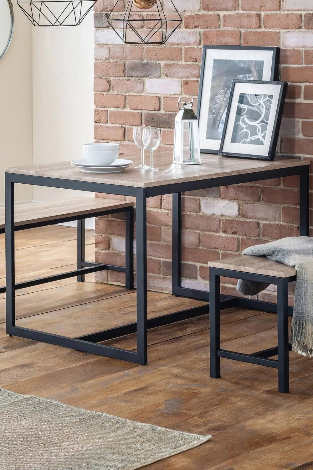Julian Bowen Tribeca Rectangular 4-6 Seater Dining Table in Light Oak 1