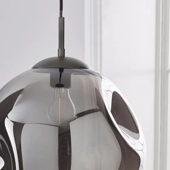 Alexis DimpIed Glass Large Pendant Light 3