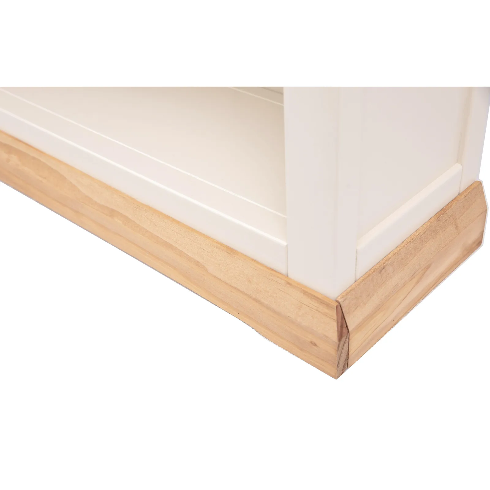 Cabinet Bits Bookcase with plinth 120x70x25cm in Off-White 6