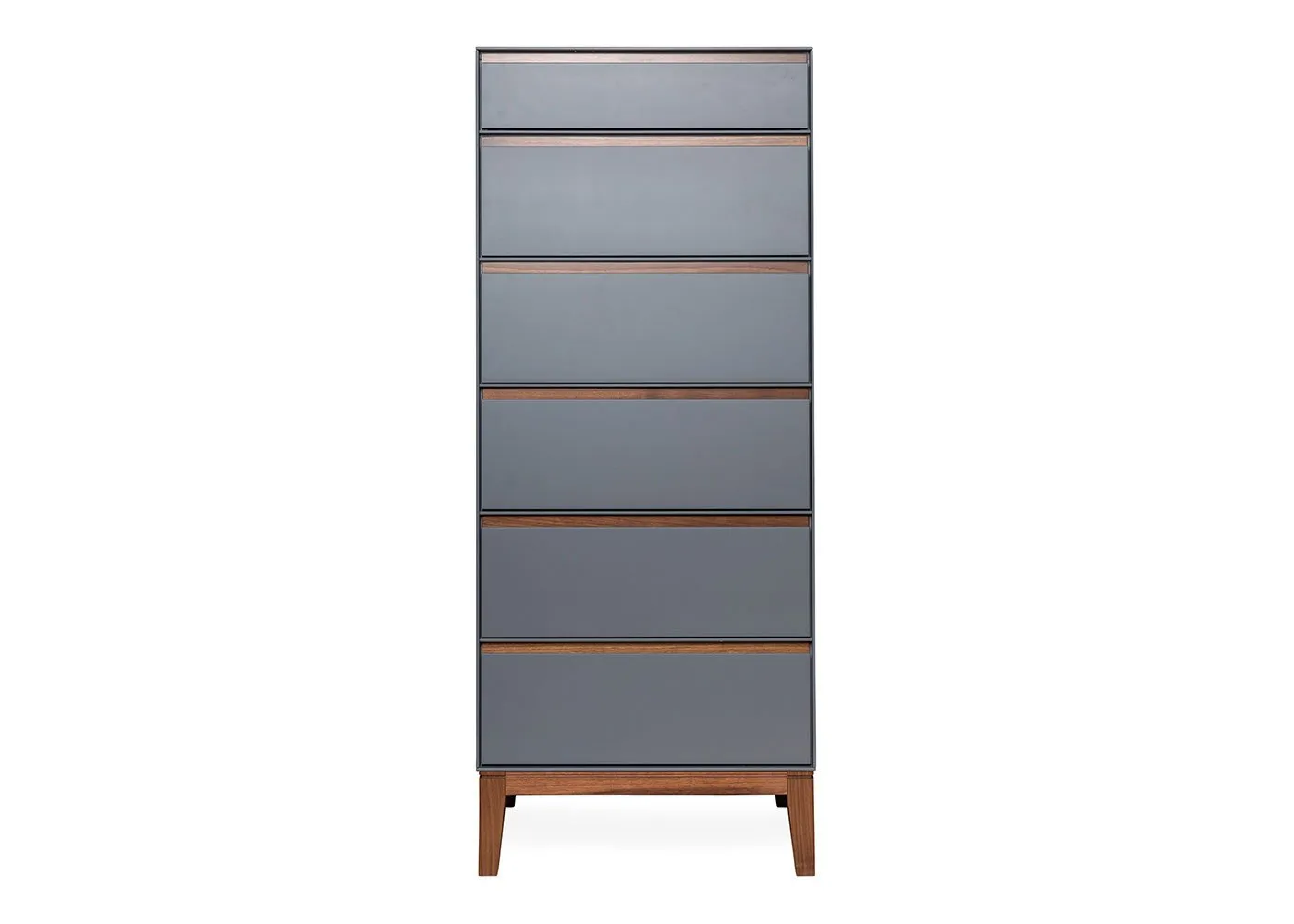 Heal's Lars Tallboy Dresser Grey/Walnut