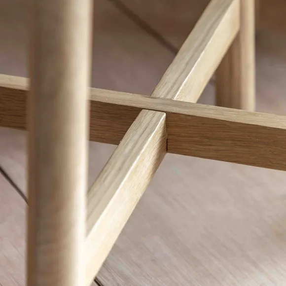 Kalia Nest of Side Tables, Oak Effect 3