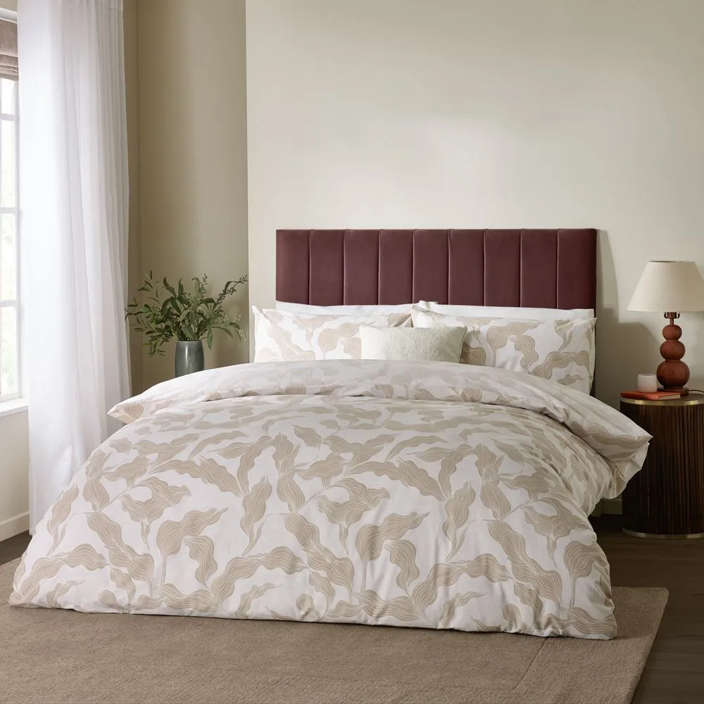 HOEM Lauro Printed Reversible Duvet Cover Set in Stone