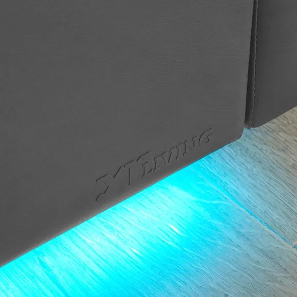 XR Living Ava TV Bed with LED Lights and TV Mount 5