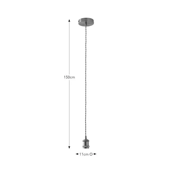 Charlie Industrial Adjustable Pendant Flex Ceiling Light Cable 6