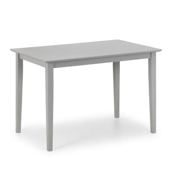 Kobe 4 Seater Rectangular Small Dining Table with 4 Chairs, Grey 4