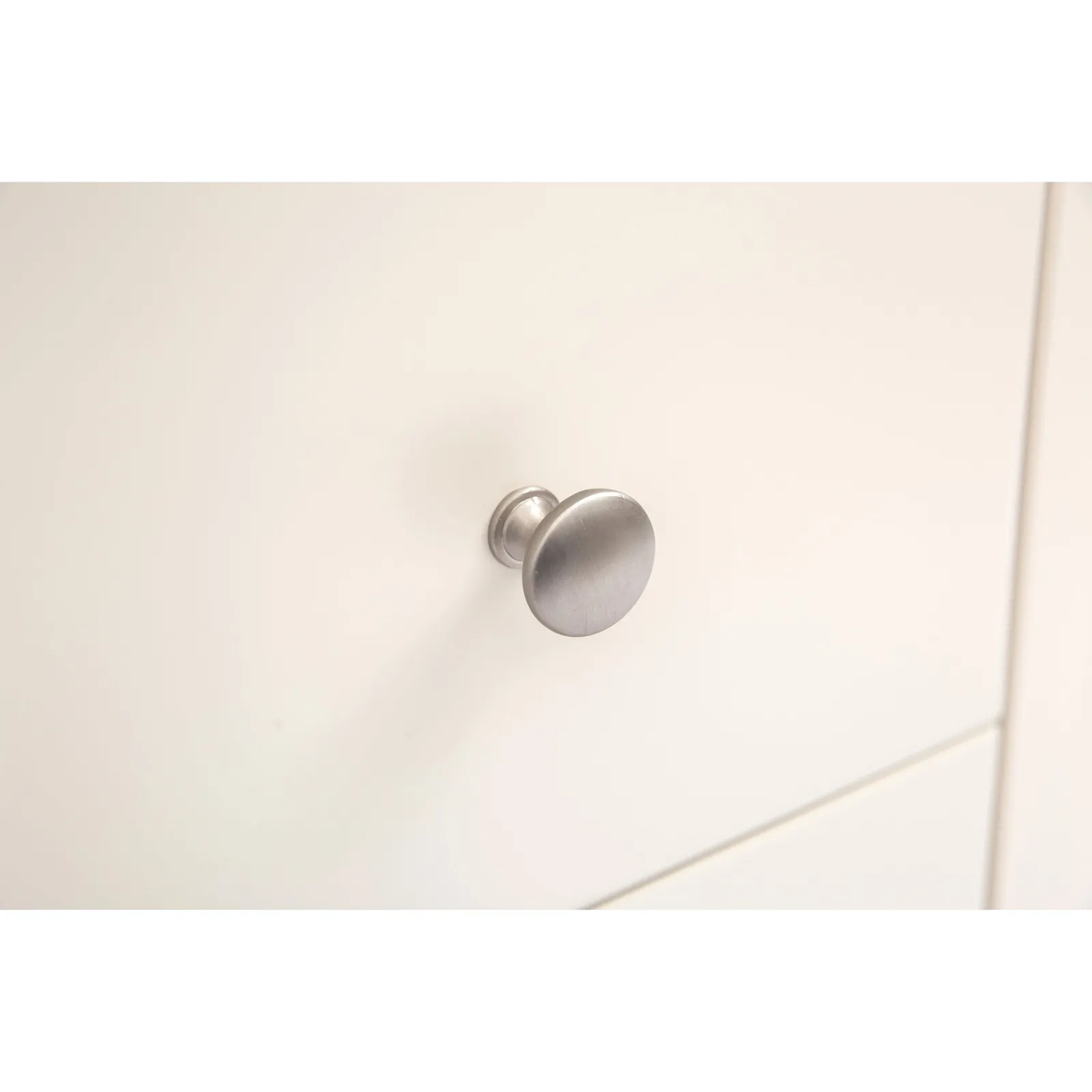 Cabinet Bits Maggiori 4 Drawer Chest of Drawers Chrome Knob in Off-White 5