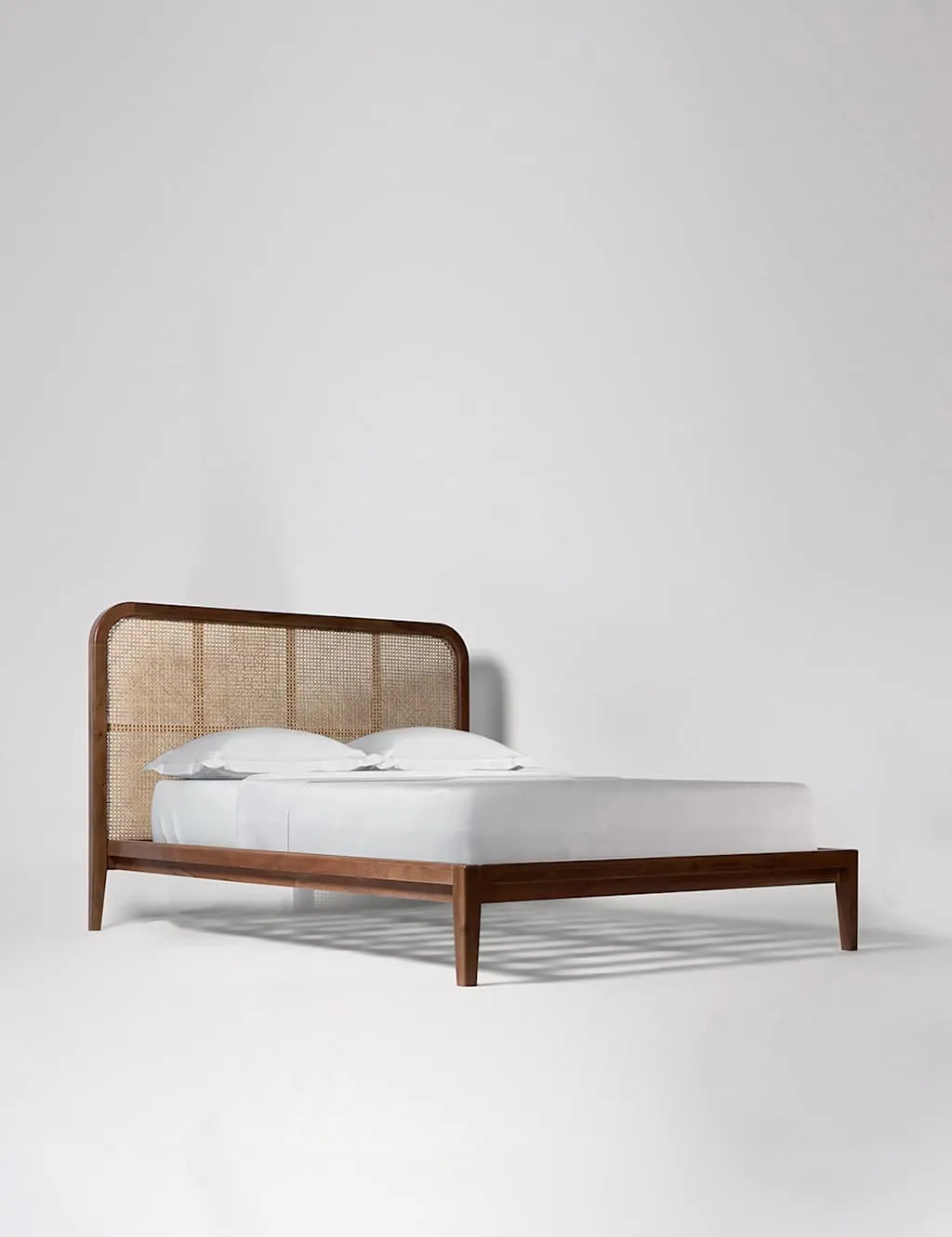 Swoon Raphia Mango Wood Double Bed Brown