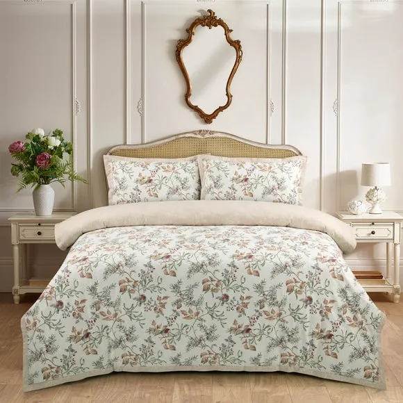 Dorma Woodland Robin Luxe 100% Brushed Cotton Duvet Cover & Pillowcase Set