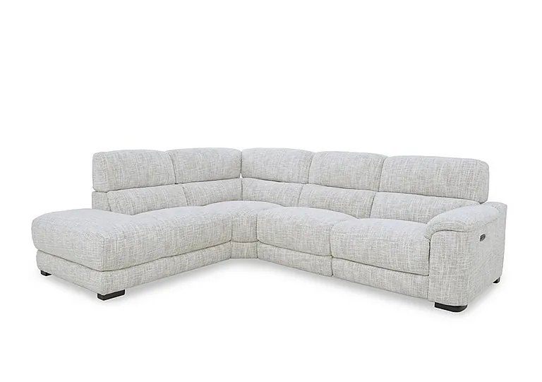 Nova Fabric Power Recliner Left Hand Facing Chaise End Sofa with Power Headrests