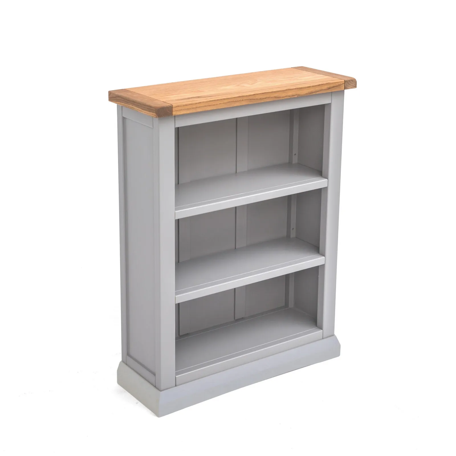 Cabinet Bits Bookcase with Plinth 90x70x25cm in Grey 3