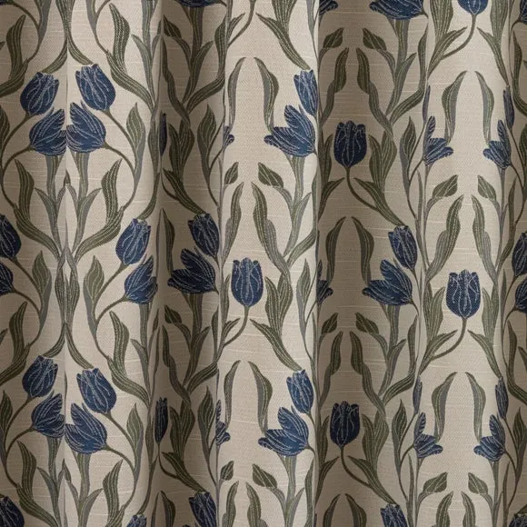 Tulip Jacquard Pencil Pleat Curtains 3