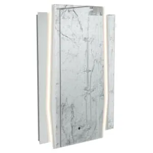 Sensio Gatsby Art Deco Colour Changing LED Bathroom Mirror - 900 x 600mm