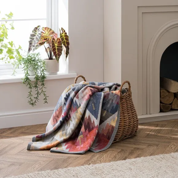 Aztec Diamond Throw Blanket 4