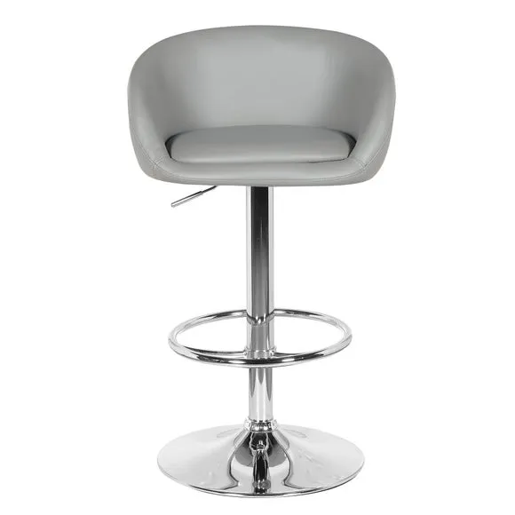 Apollo Adjustable Height Swivel Bar Stool, Faux Leather 2