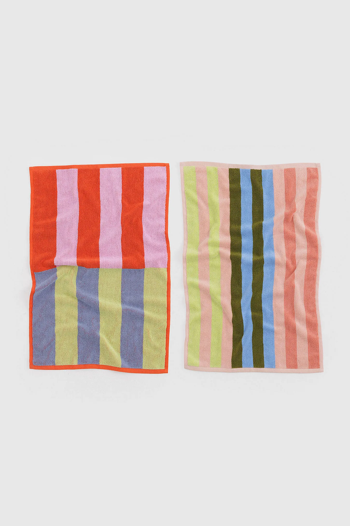 BAGGU Pool Striped Hand Towel 2-Pack ALL 2