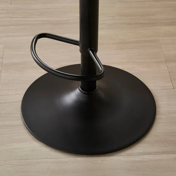 Jayden Height Adjustable Barstool, Faux Leather 5