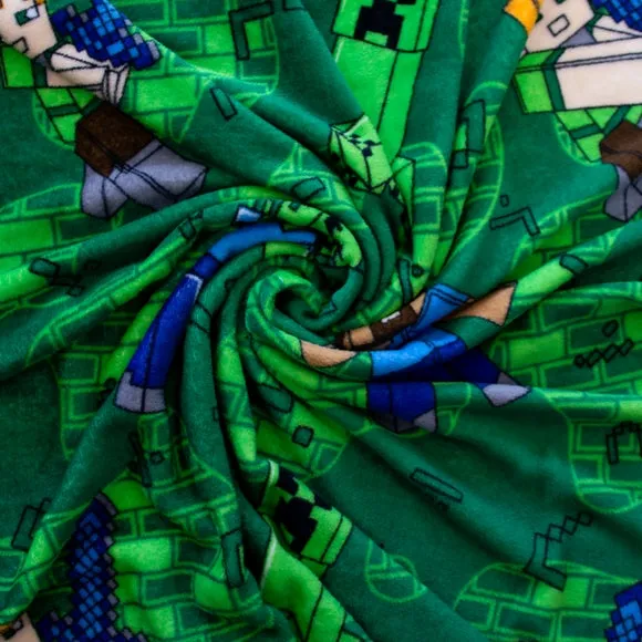 Minecraft Levels Fleece Blanket 100cm x 150cm 2