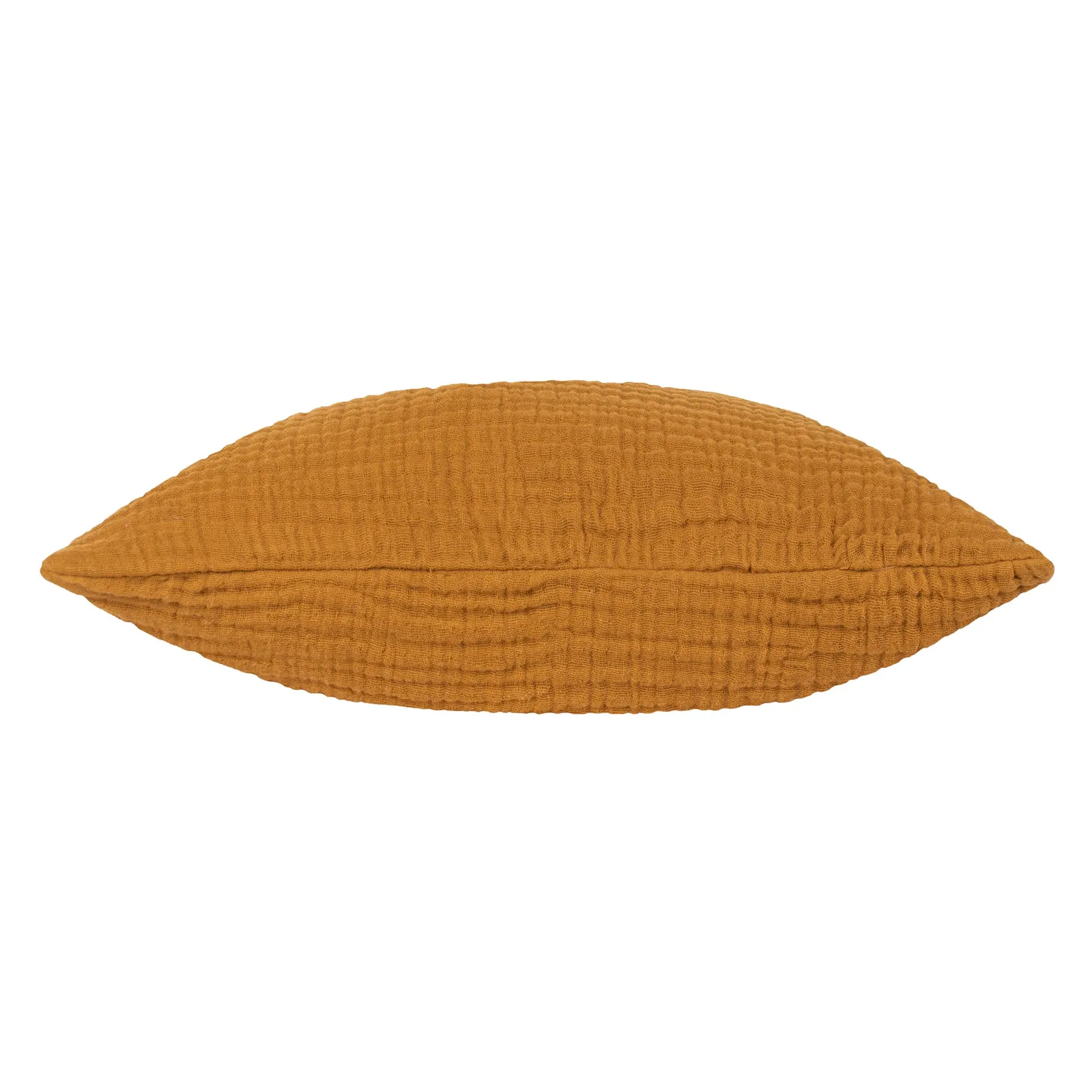 Yard Lark Muslin 100% Cotton Plain Cushion in Yellow 3