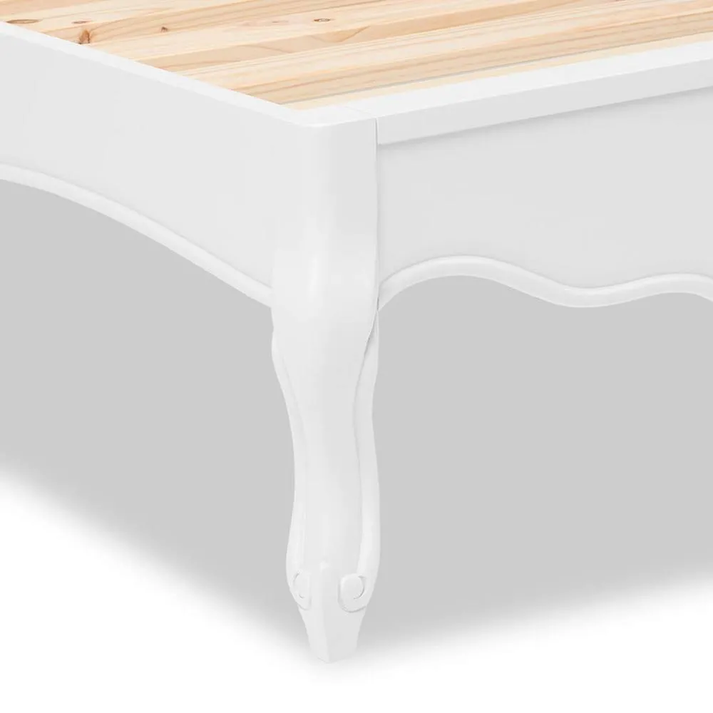 Statement Furniture Juliette French Style 6ft Super King Bed with Upholstered Headboard in White 5