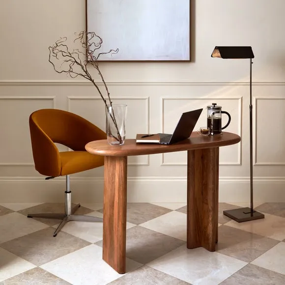 Ludo Kidney Shaped Console Table, Mango Wood 5