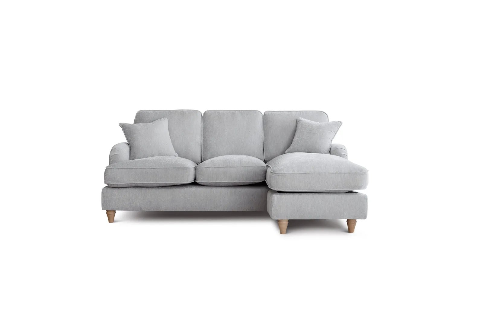 The Great Sofa Company Orla Right Hand Chaise Sofa Manhattan Charcoal in Light Grey 2