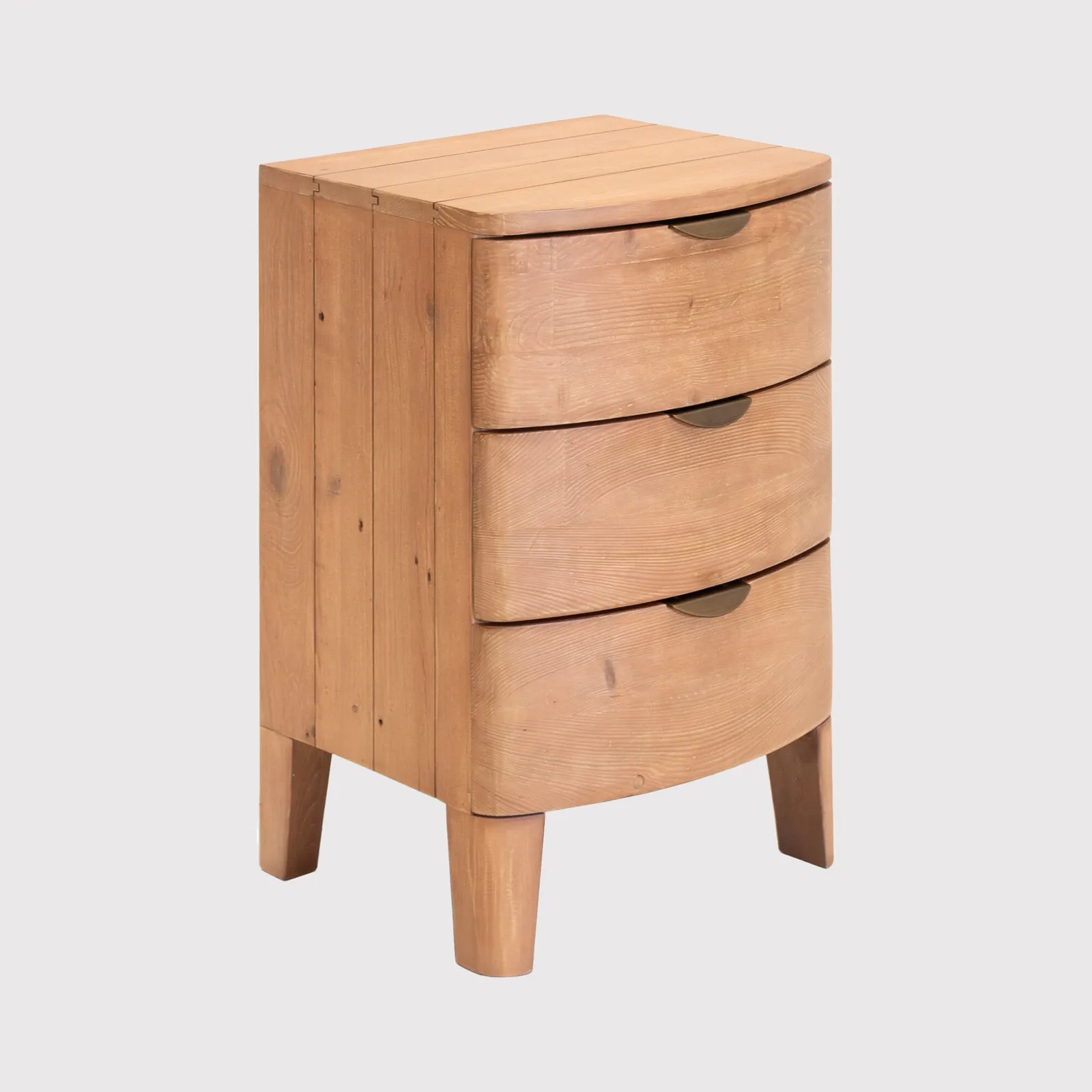 Halstatt 3 Drawer Bedside Table, Pine Wood | Barker & Stonehouse 3