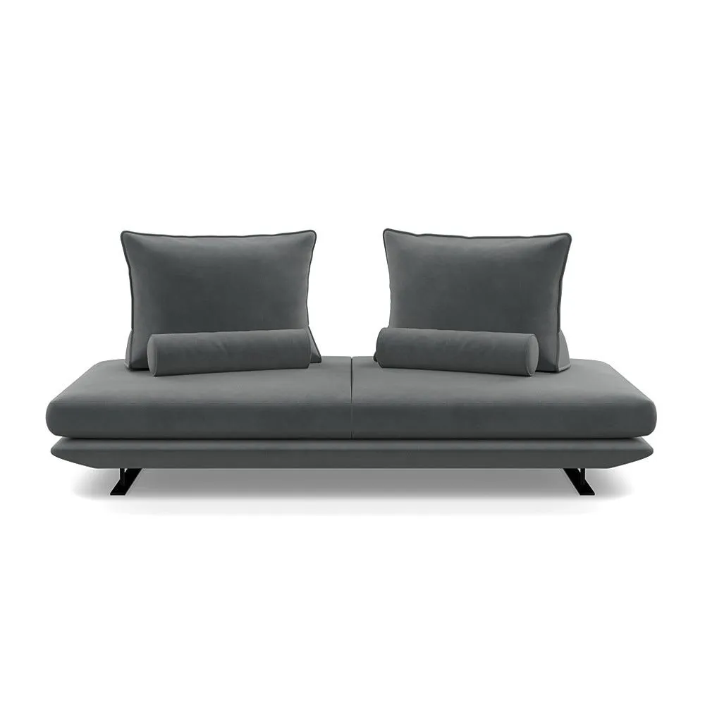 Ligne Roset Prado Medium Settee Alcantara Steel grey 1