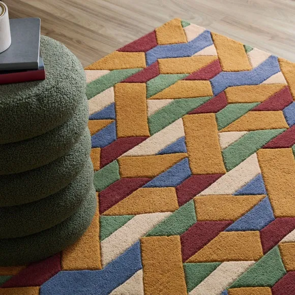 Connect Geometric Wool Rug 6