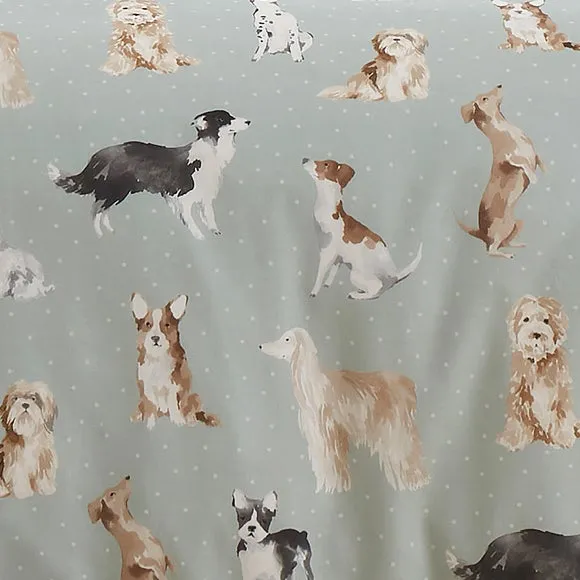 Cute Dogs Polycotton Duvet Cover & Pillowcase Set 4