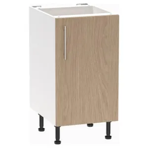 Wickes Orlando Scandi Oak Slab Base Unit - 450mm
