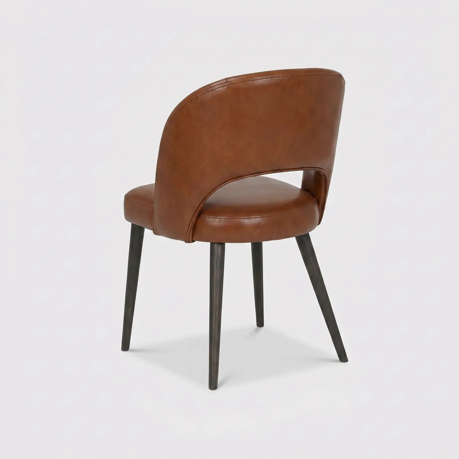 Pure Furniture Beck Dining Chair, Brown Leather | Barker & Stonehouse 4