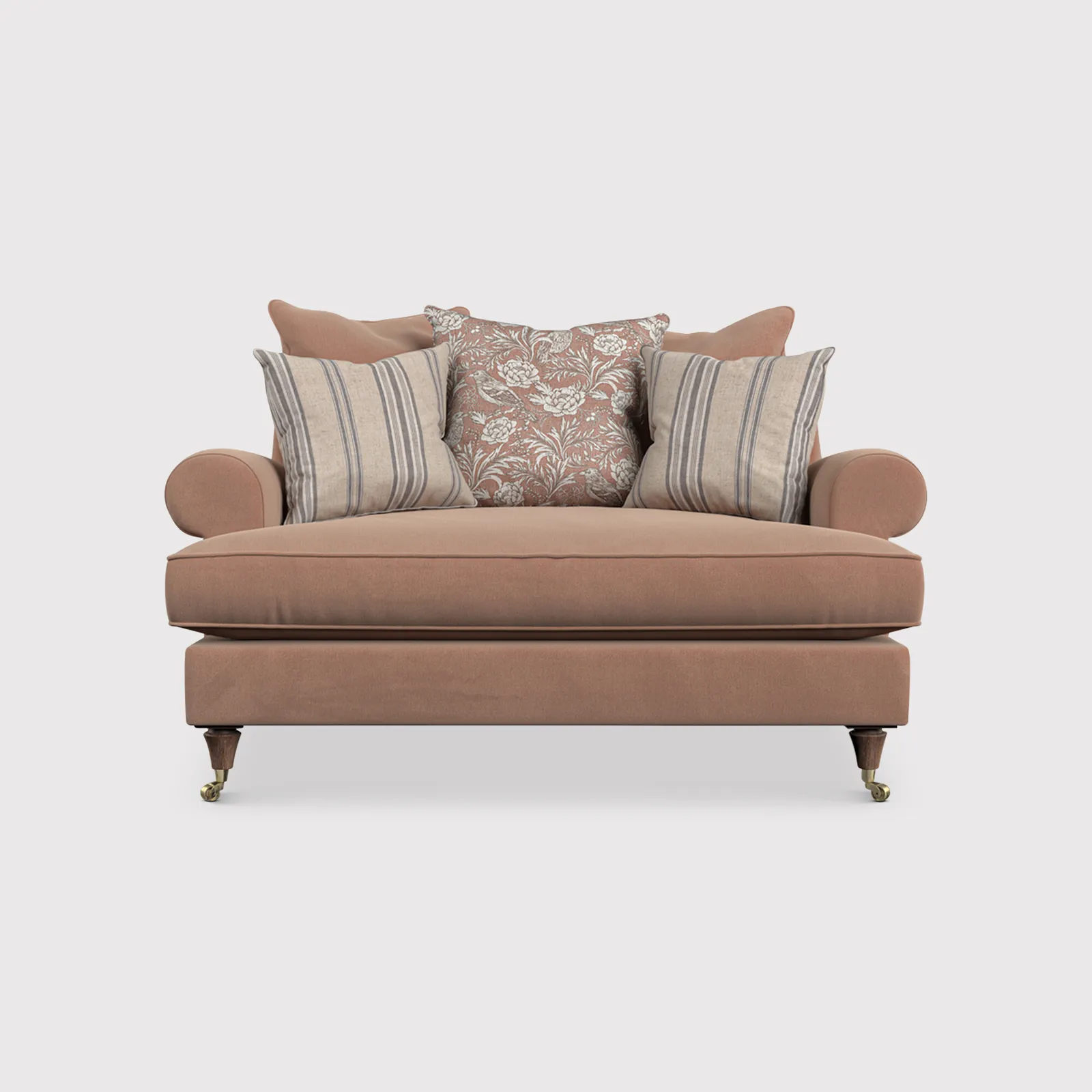 English Heritage Finch Cuddler Pillow Back, Pink Fabric | Barker & Stonehouse 1